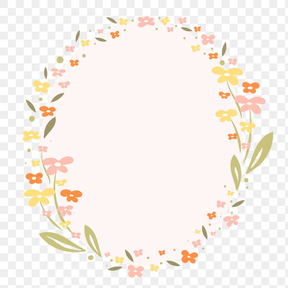 Flower Wreath Png Pastel Floral Free Png Rawpixel