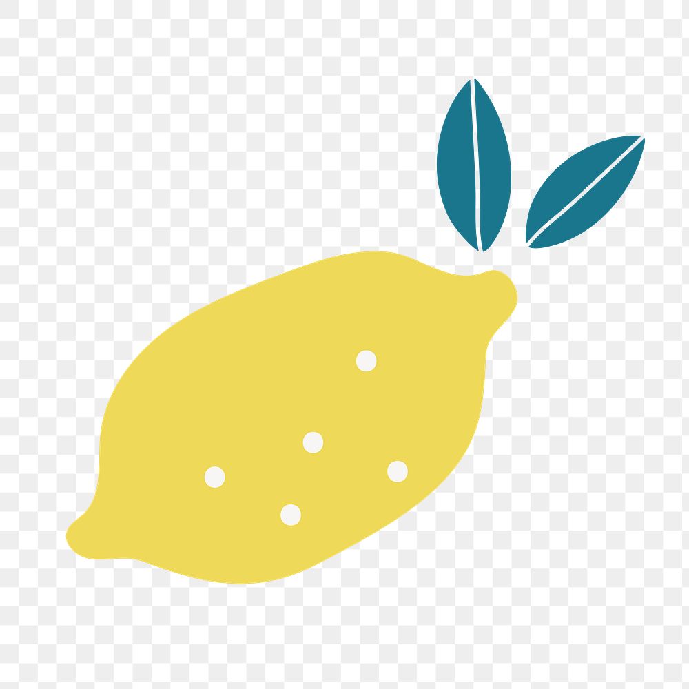 Lemon logo food icon png flat design illustration