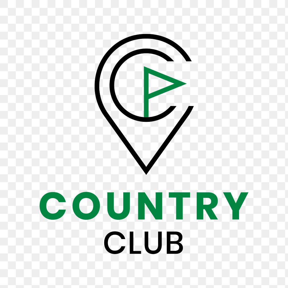 Country golf club logo png, | Free PNG Sticker - rawpixel