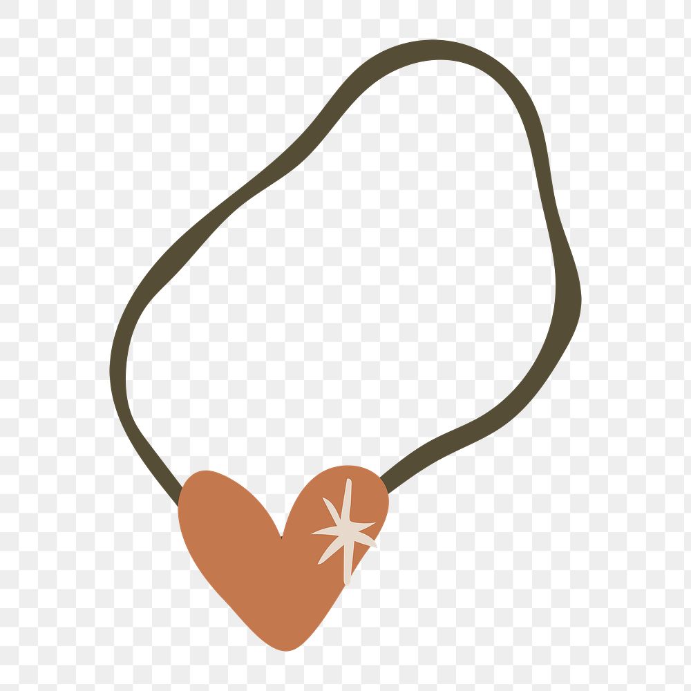 Necklace jewelry png sticker, cute Free PNG Sticker rawpixel