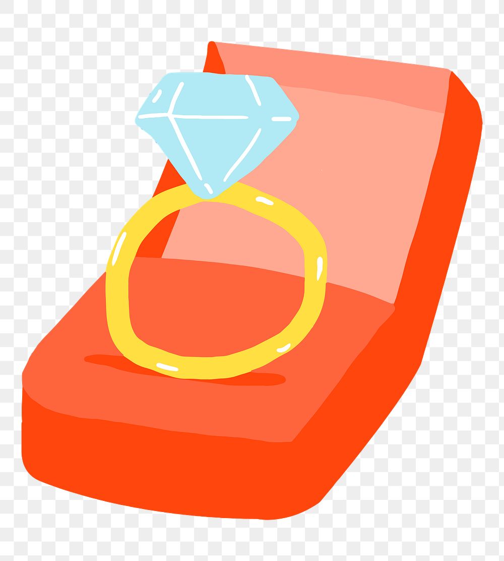 Diamond ring png sticker, Valentine’s | Premium PNG Sticker - rawpixel