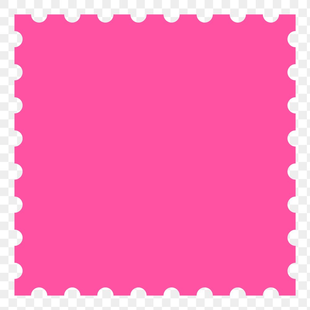 Pink square png sticker, abstract geometric shape on transparent background