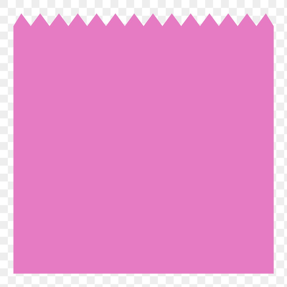 Pink square png sticker, abstract geometric shape on transparent background