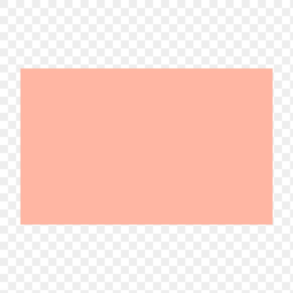 Orange rectangle png clipart, flat geometric shape