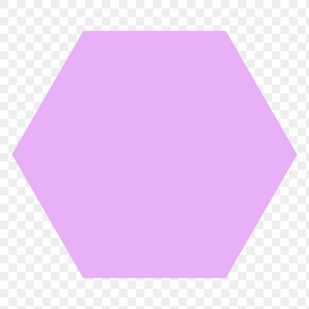Octagon badge png sticker, pink shape, flat geometric design