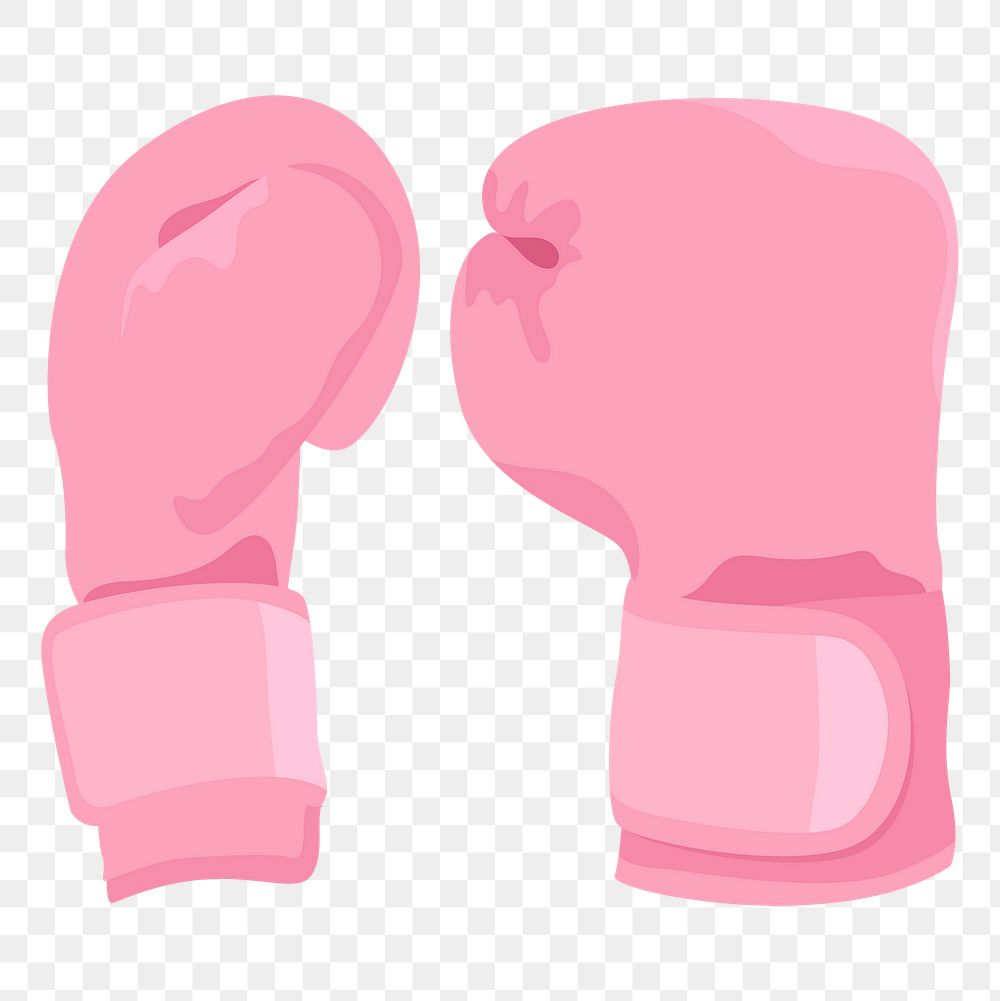 Boxing gloves png sticker fitness equipment, transparent background