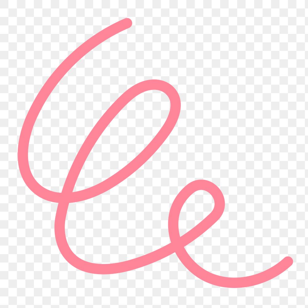 Pink scribble png line clipart, doodle art element on transparent background