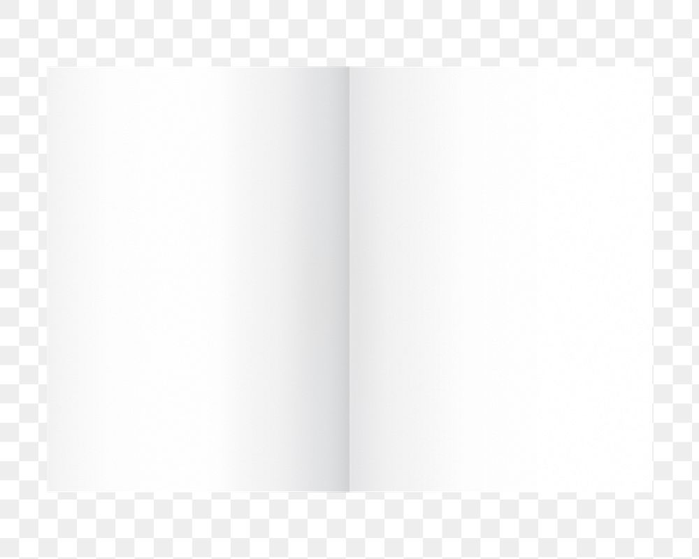 White advertisement brochure transparent png