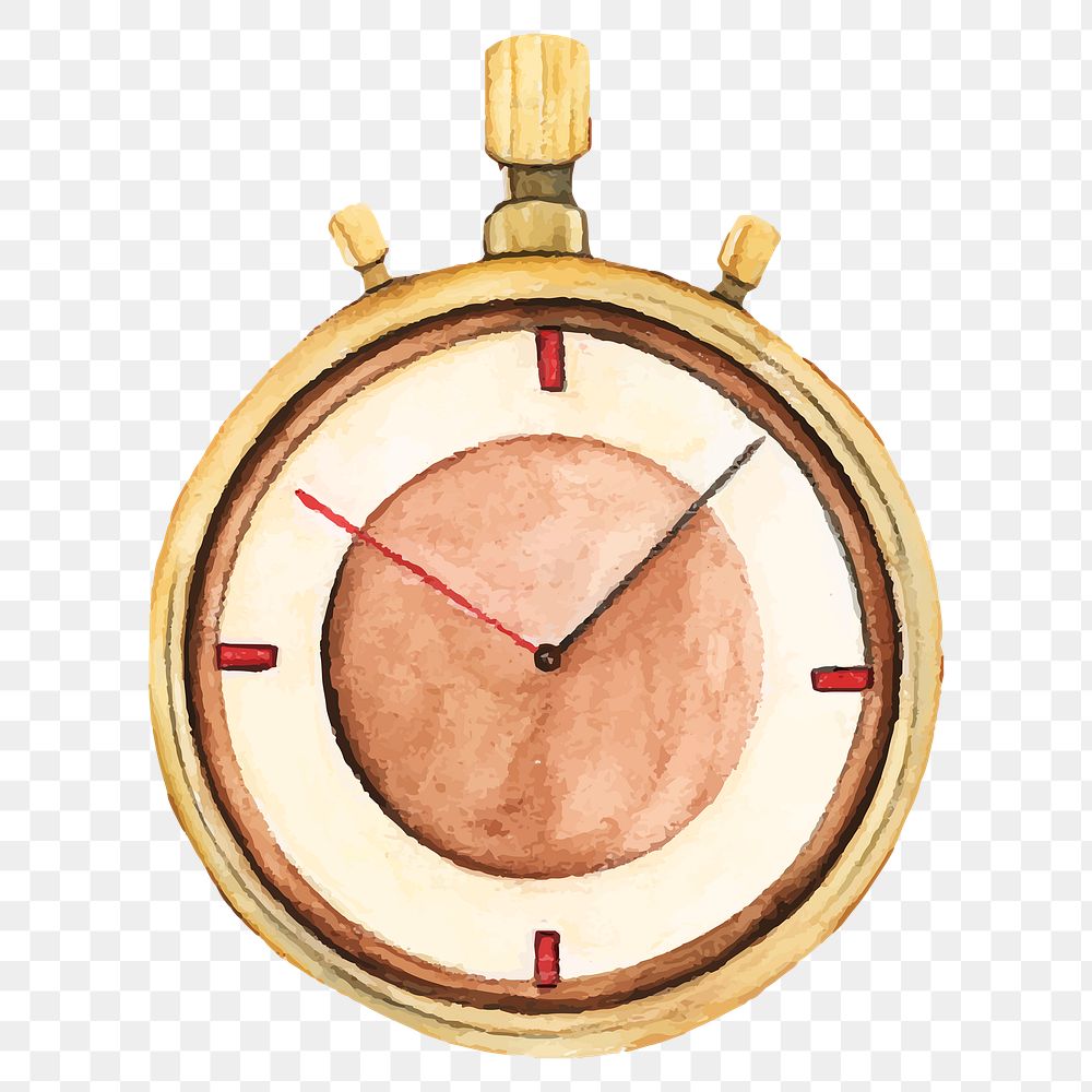 Hand drawn old watch design element