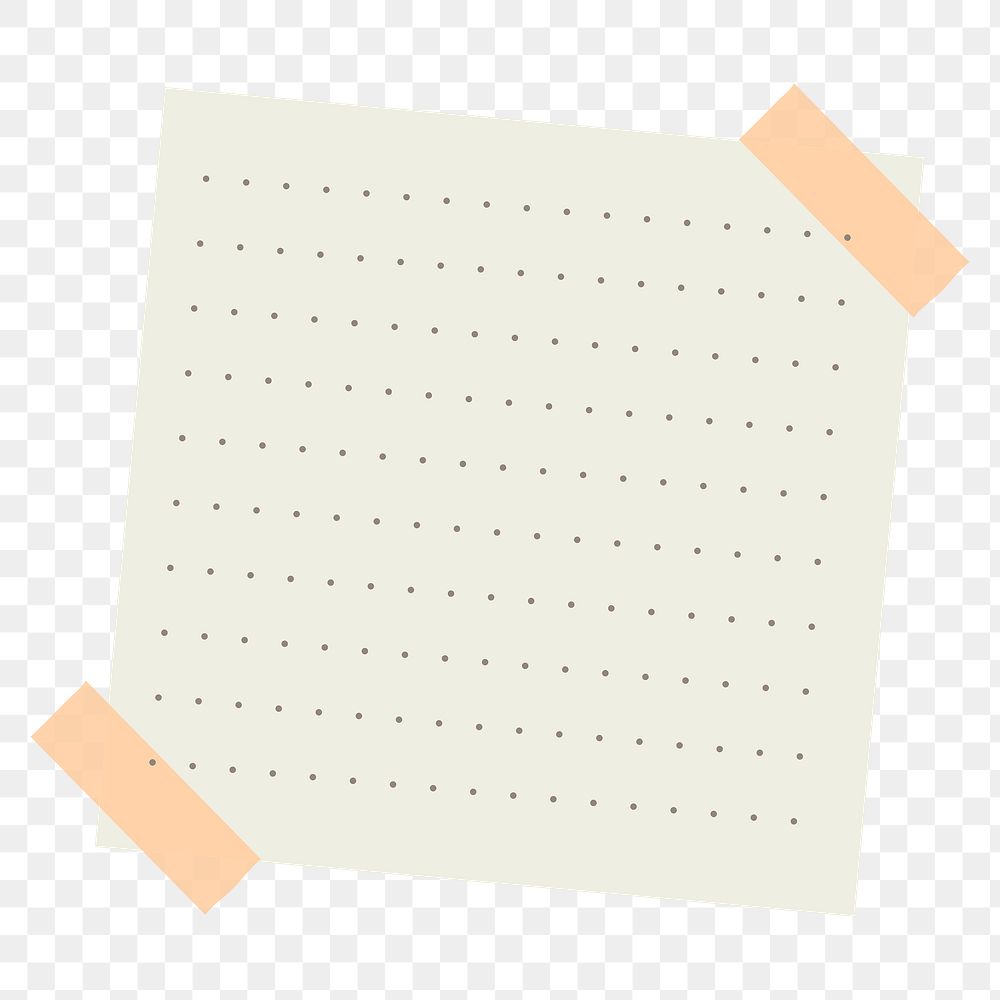 Beige dotted notepaper journal sticker | Premium PNG Sticker - rawpixel