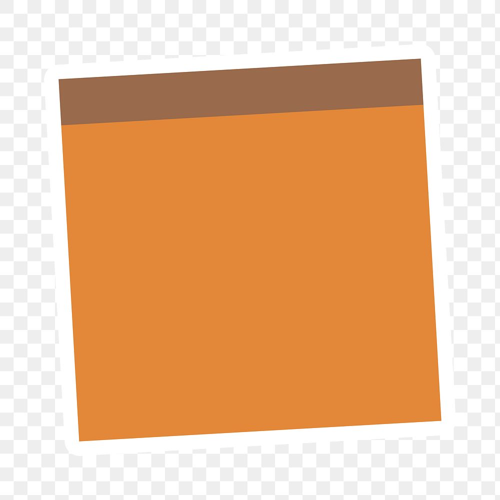orange-notepaper-journal-sticker-design-free-png-sticker-rawpixel