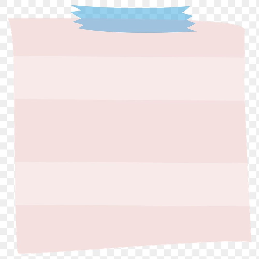 Pink reminder note sticker design element