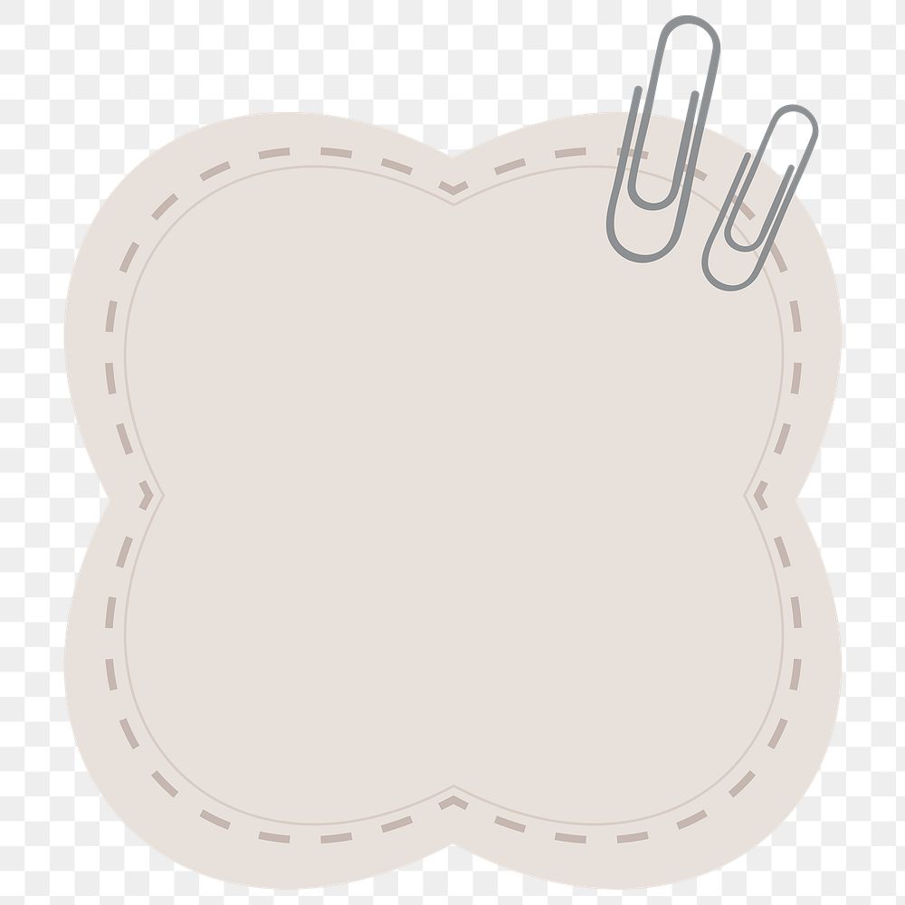 Gray bubble shaped reminder note sticker design element