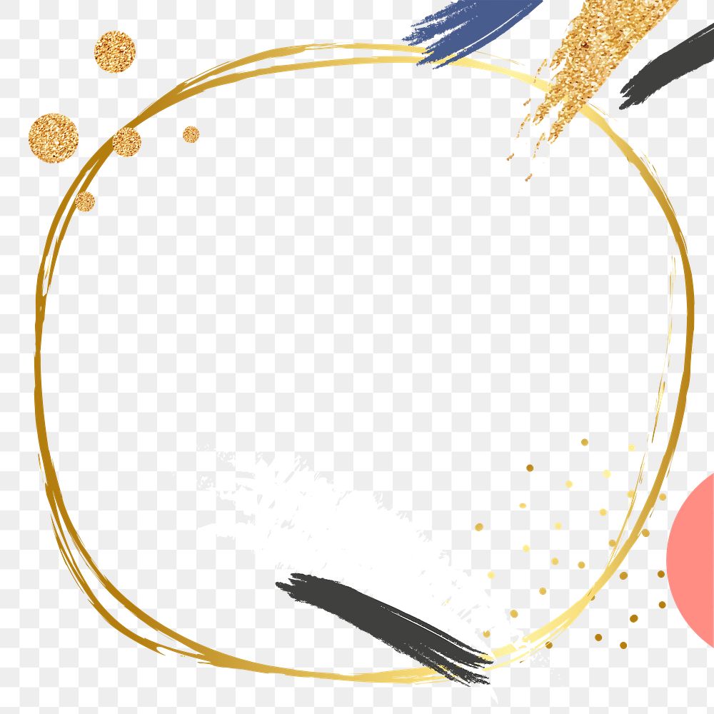 PNG round frame with gold | Free PNG - rawpixel