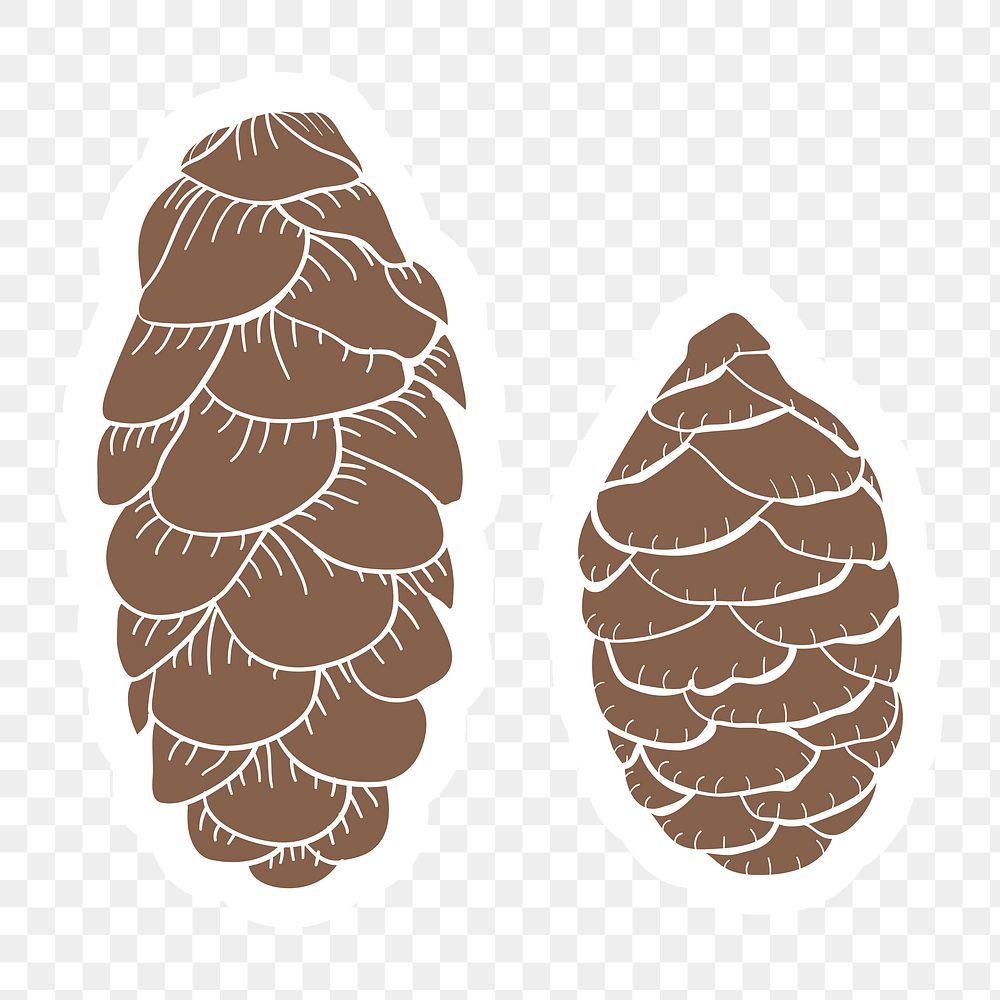 Hand Drawn Pine Cone Sketch Style. Christmas Symbol Isolated on White  Background Stock Vector - Illustration of background, nature: 104753220