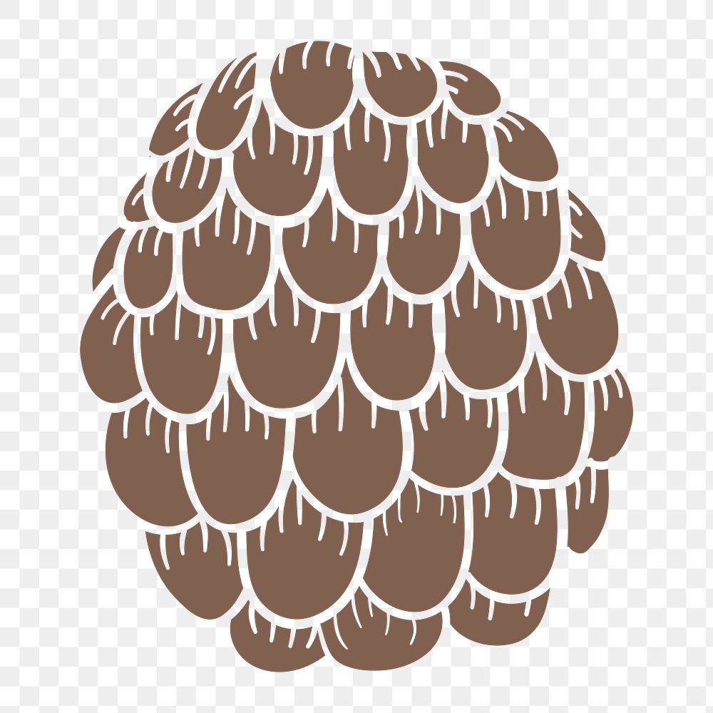 Hemlock pine cone sticker design | Free PNG Sticker - rawpixel