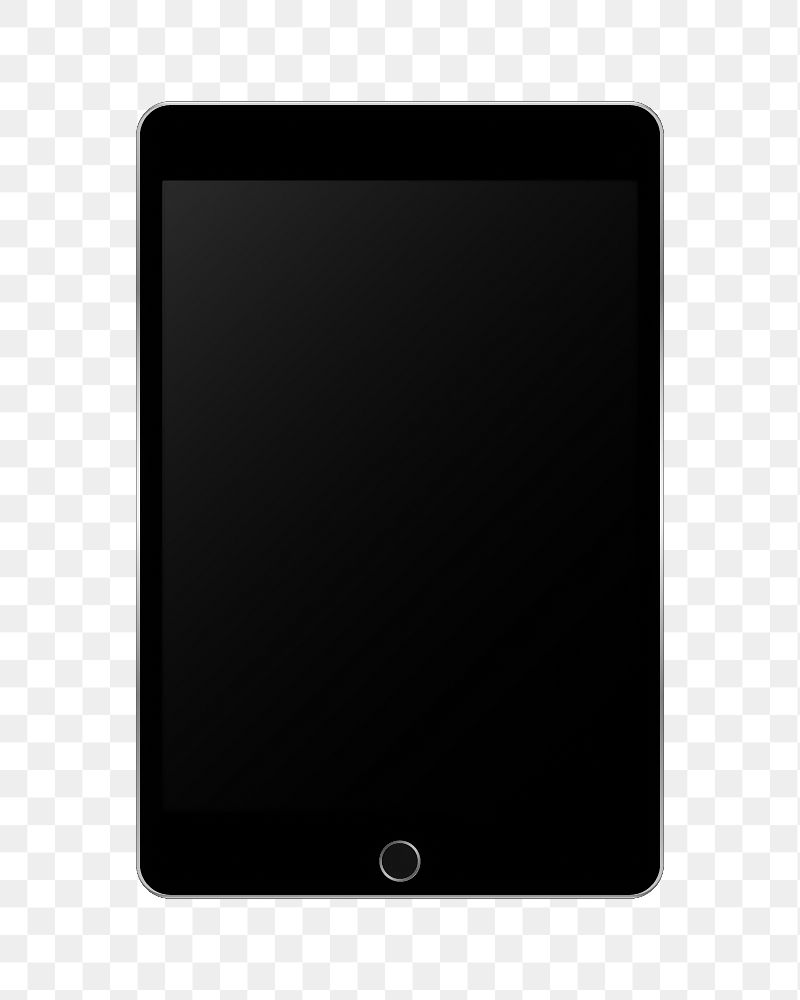Digital tablet screen mockup transparent png