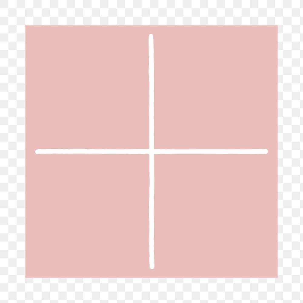 PNG pastel pink notepaper, stationery collage element, transparent background