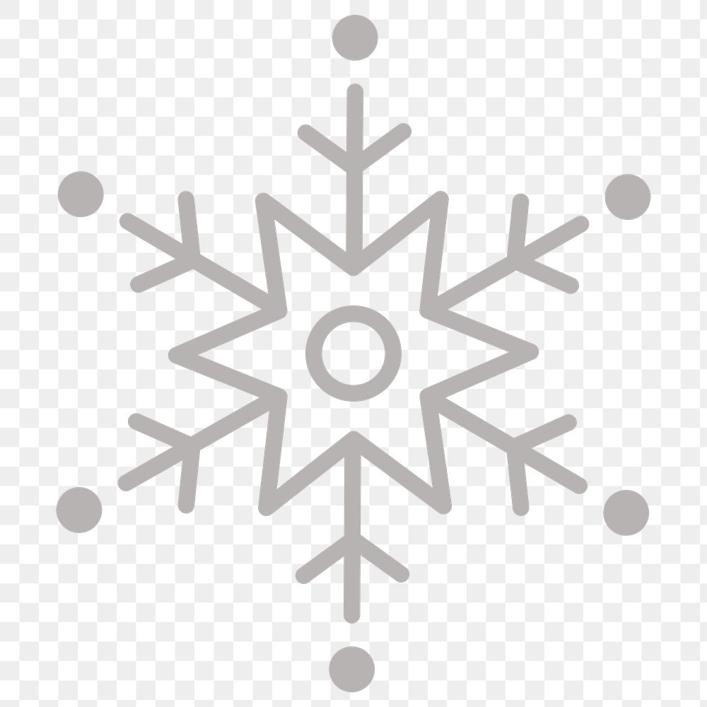 Snowflake Christmas social ads template transparent png