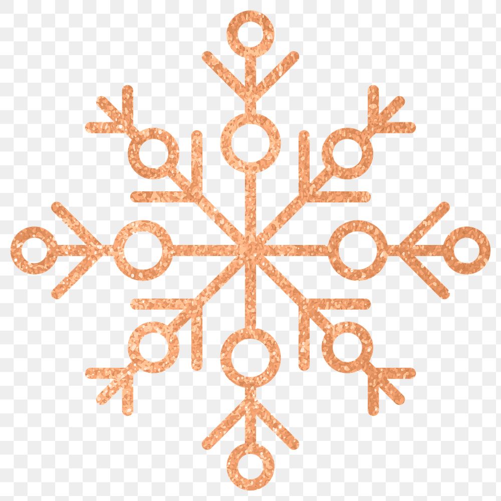 Festive Christmas snowflake social ads template transparent png