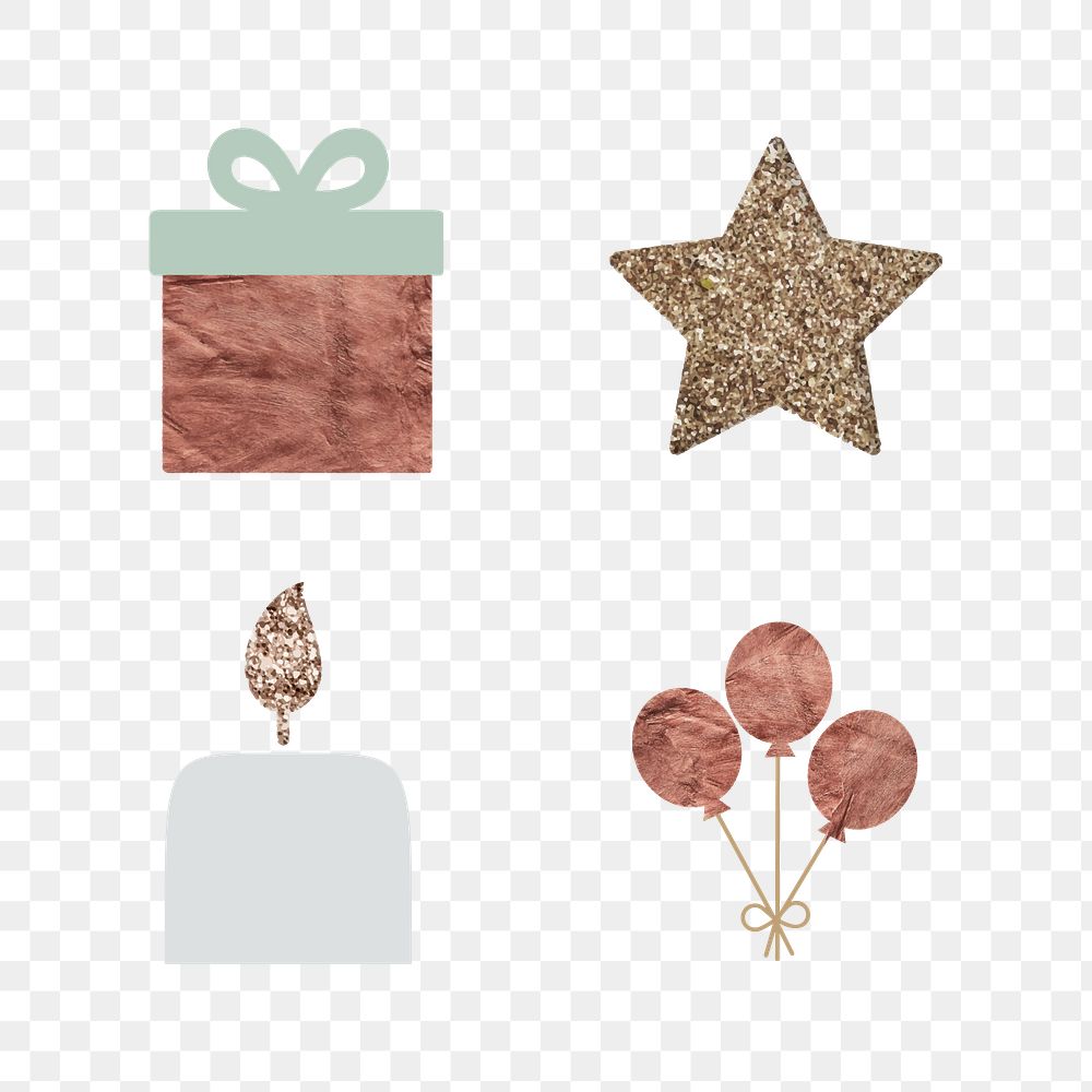 Gold and glitter New Year celebrations set