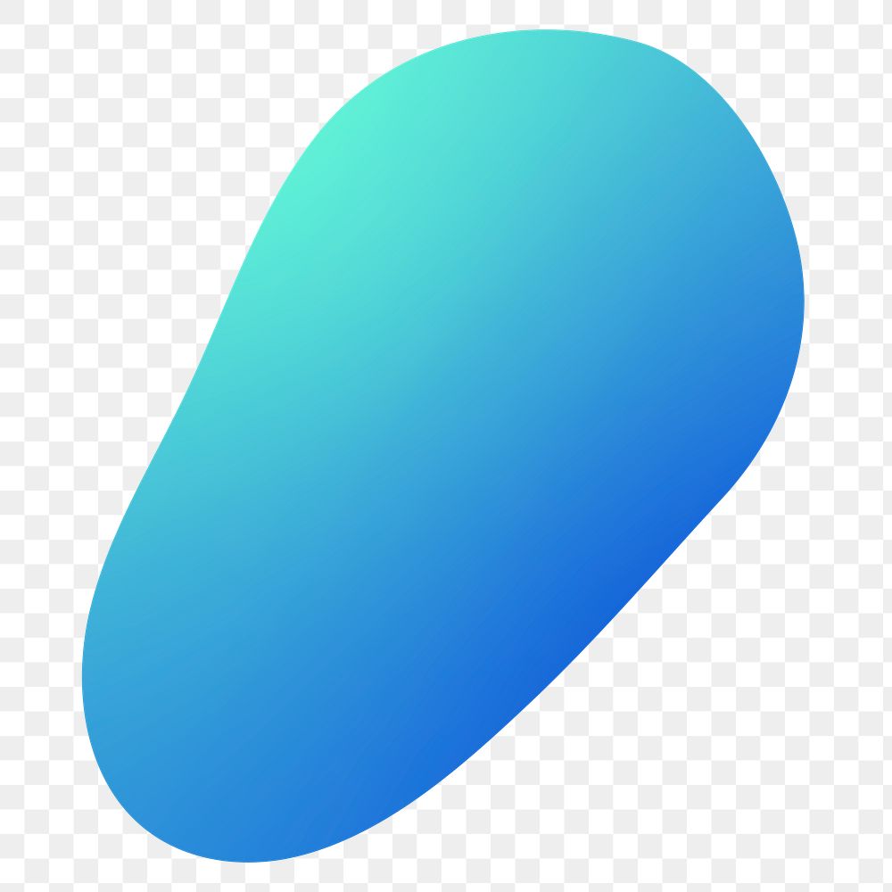Colorful gradient element transparent png