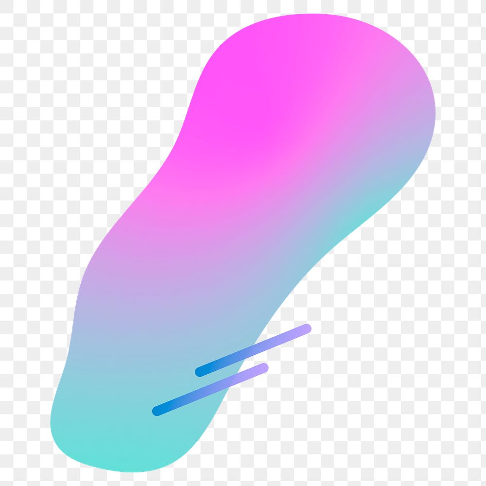 Colorful gradient element with lines | Premium PNG Sticker - rawpixel