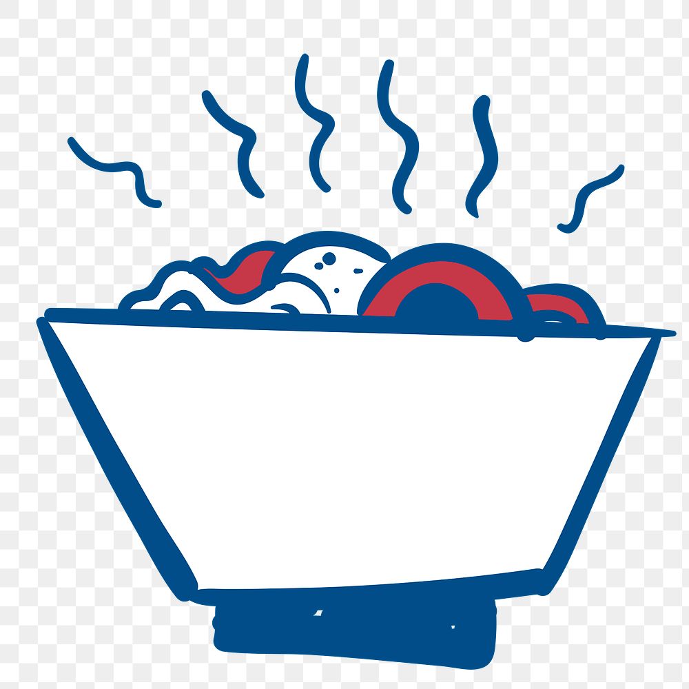 Japanese food in a bowl transparent png