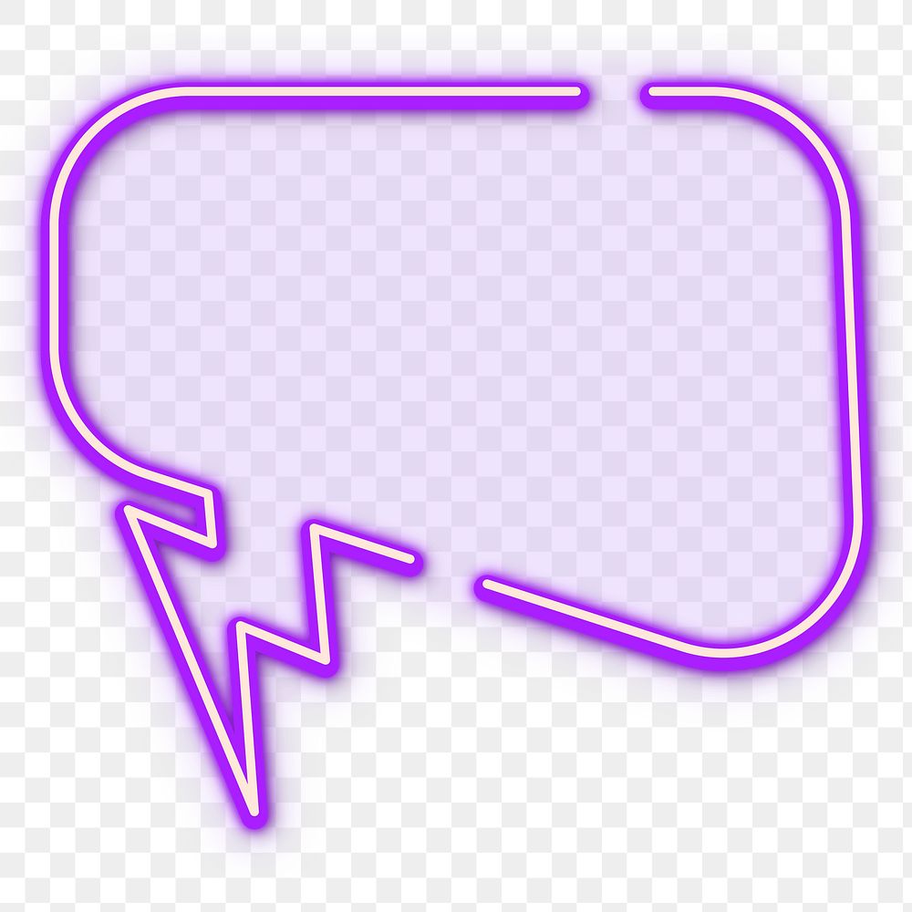 speech bubble logo purple