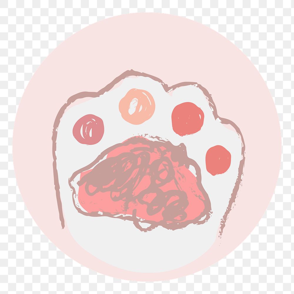 Cute cat story highlights icon for social media transparent png
