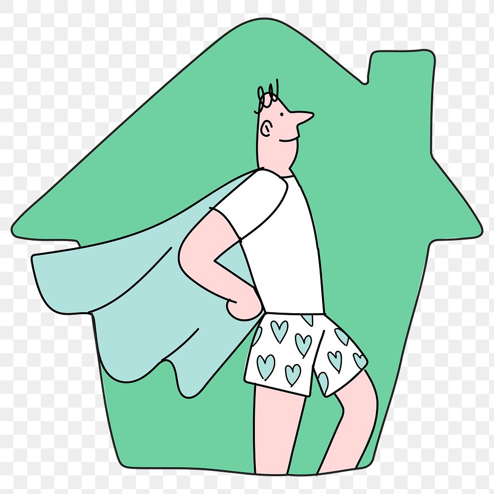 Stay home, be a hero coronavirus vector 