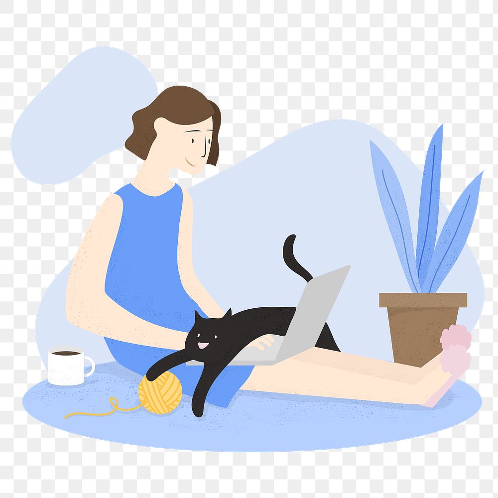 Stay home with your pet covid-19 awareness transparent png