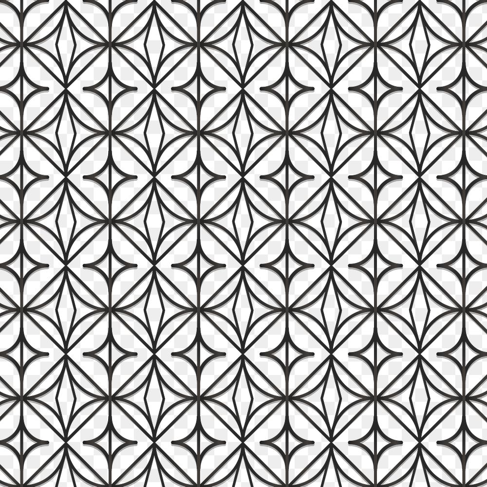 Black round geometric patterned background design element