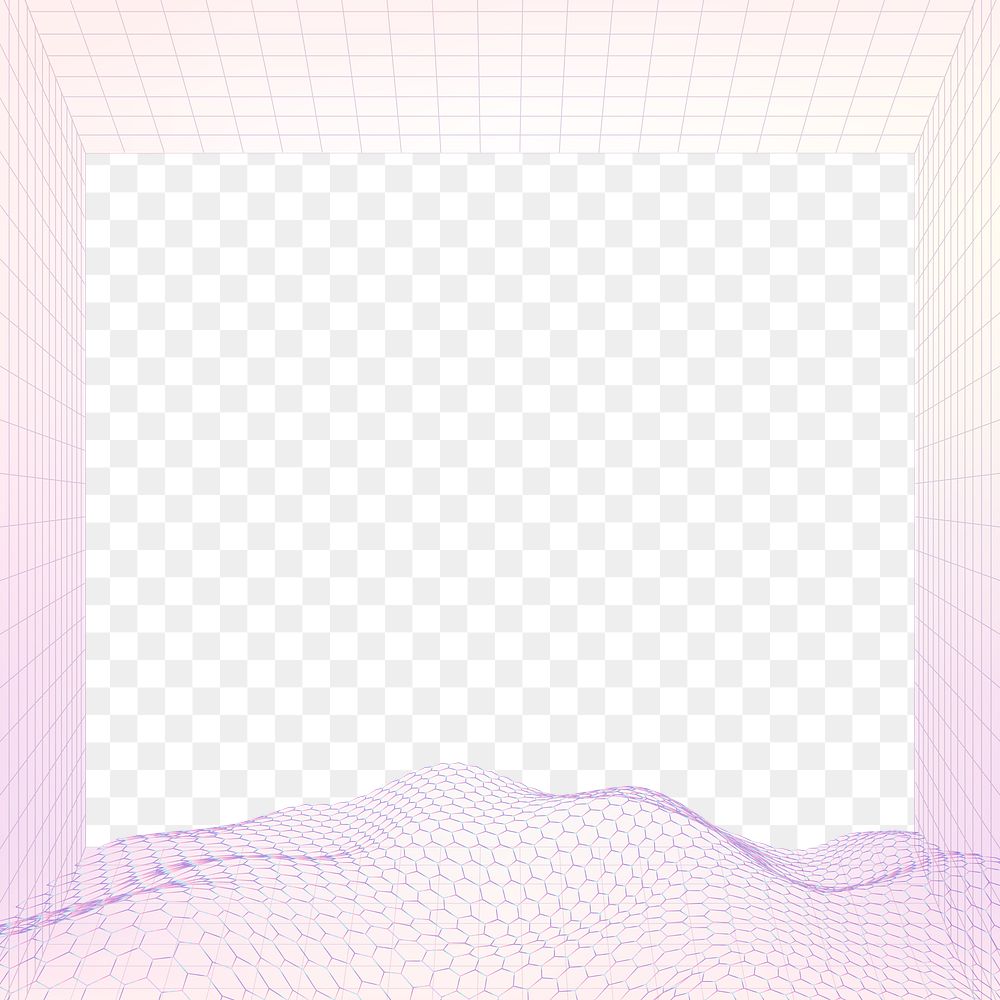 Purple png 3D wave pattern design