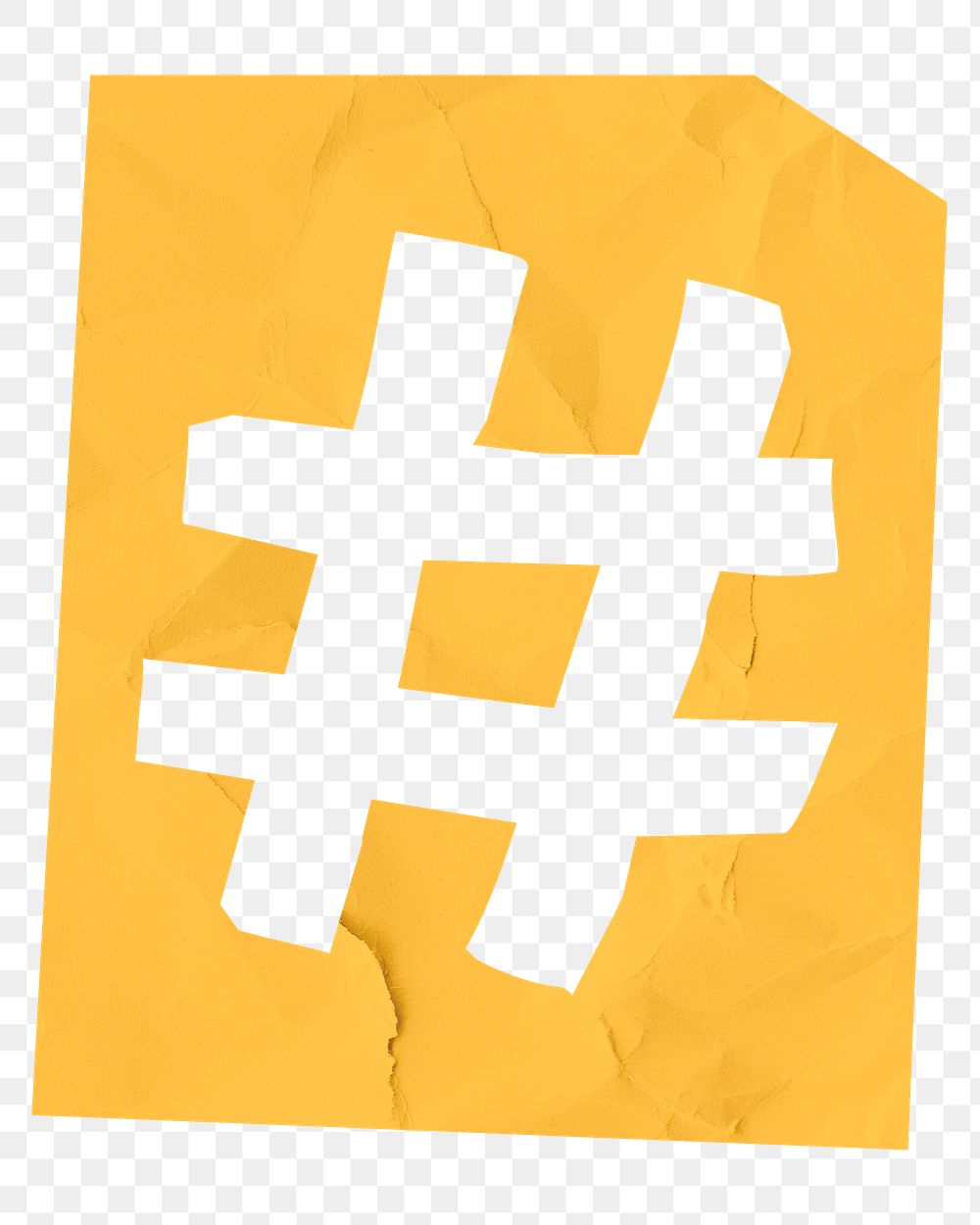 Png hashtag symbol paper cut symbol