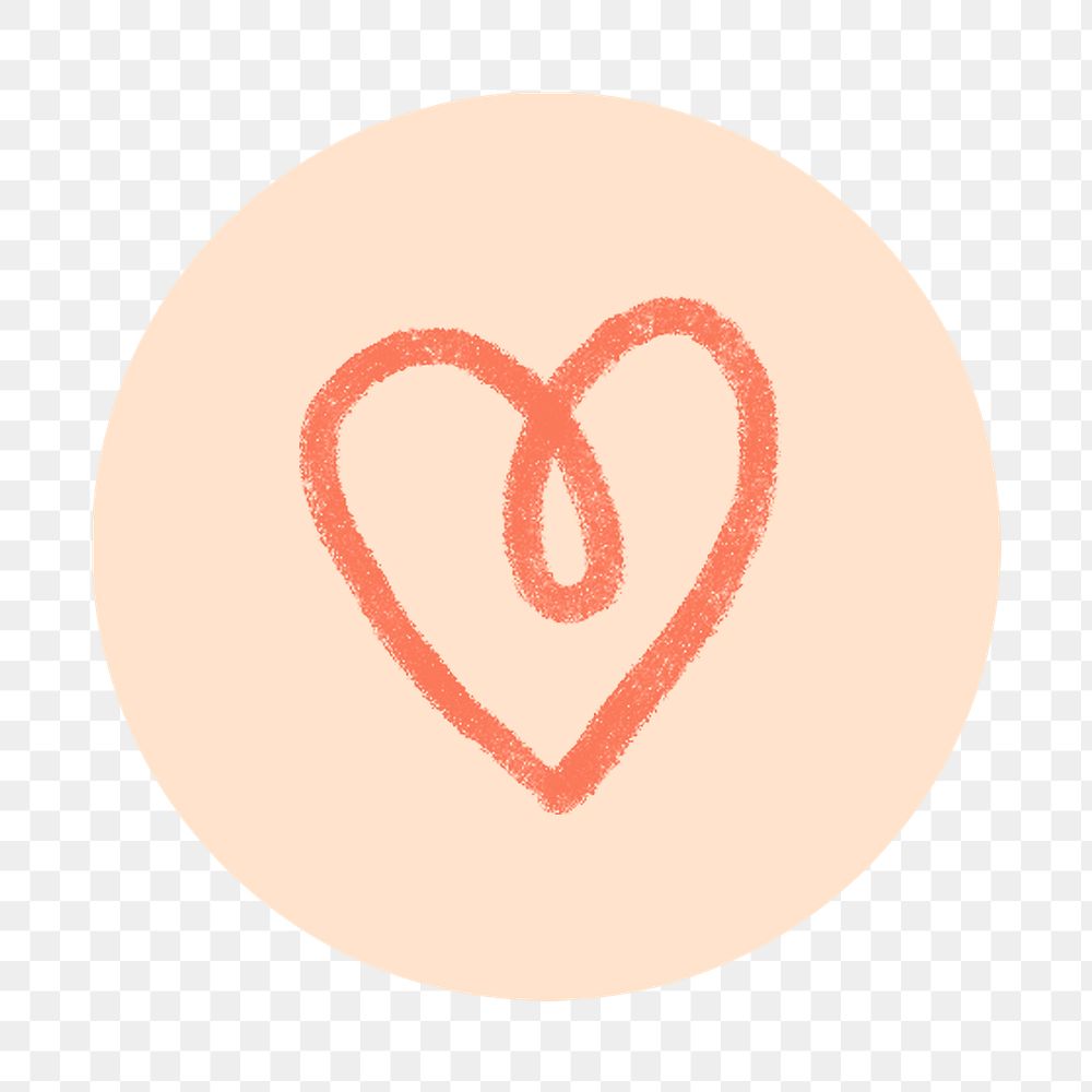 Instagram story highlight heart icon transparent png