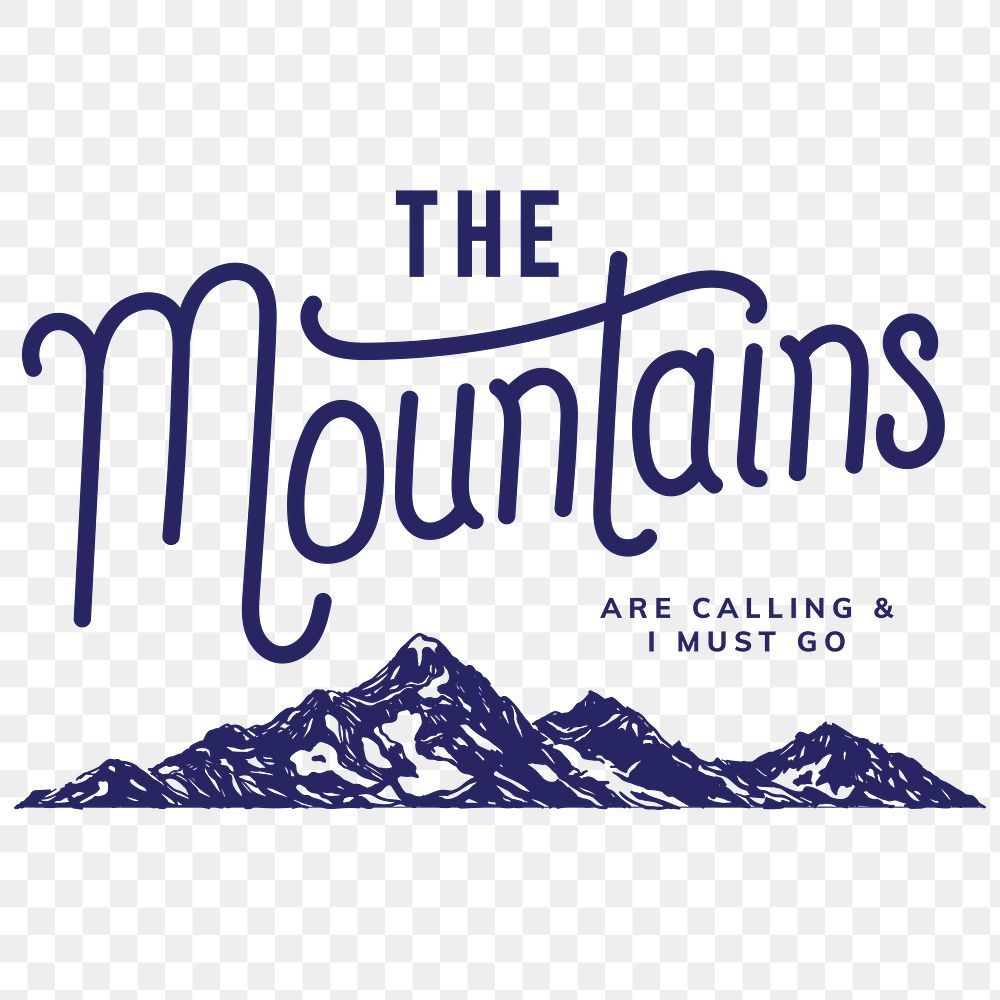 Mountain shape for logo transparent png