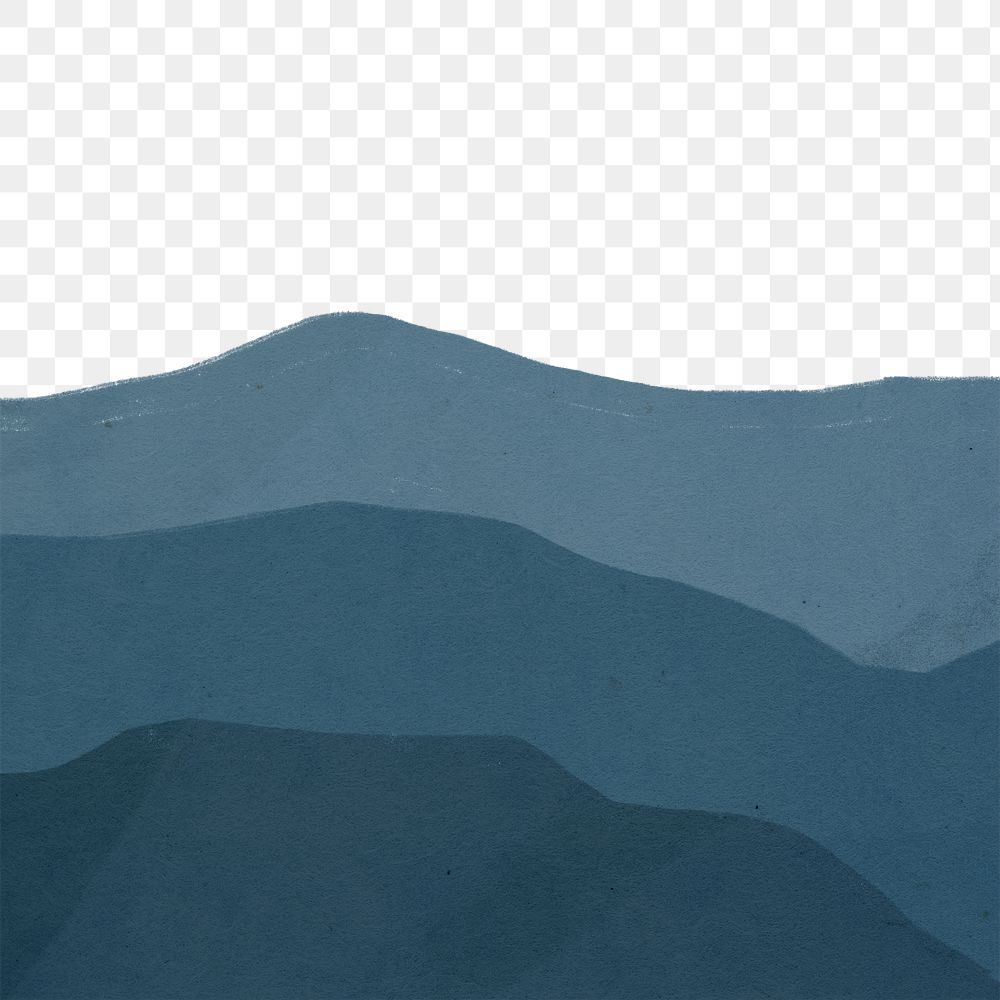 Png blue mountains transparent background