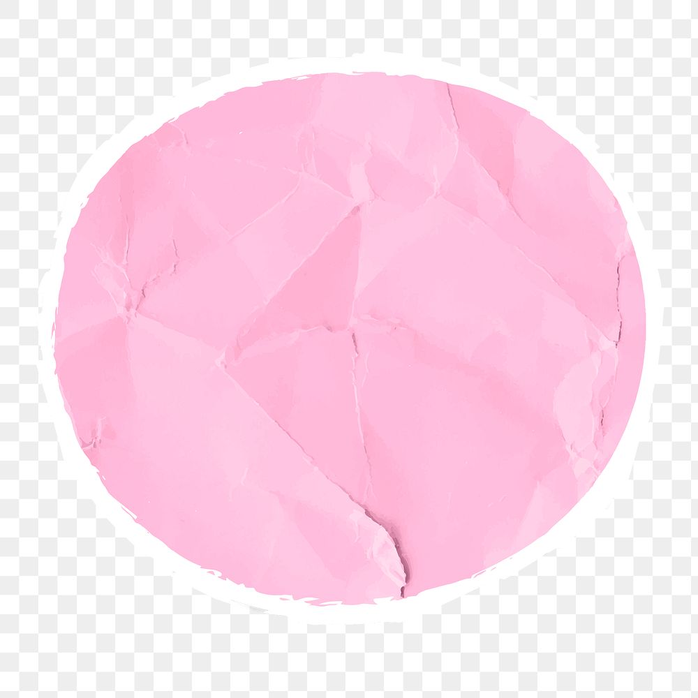 Journal sticker png of ripped crumpled paper