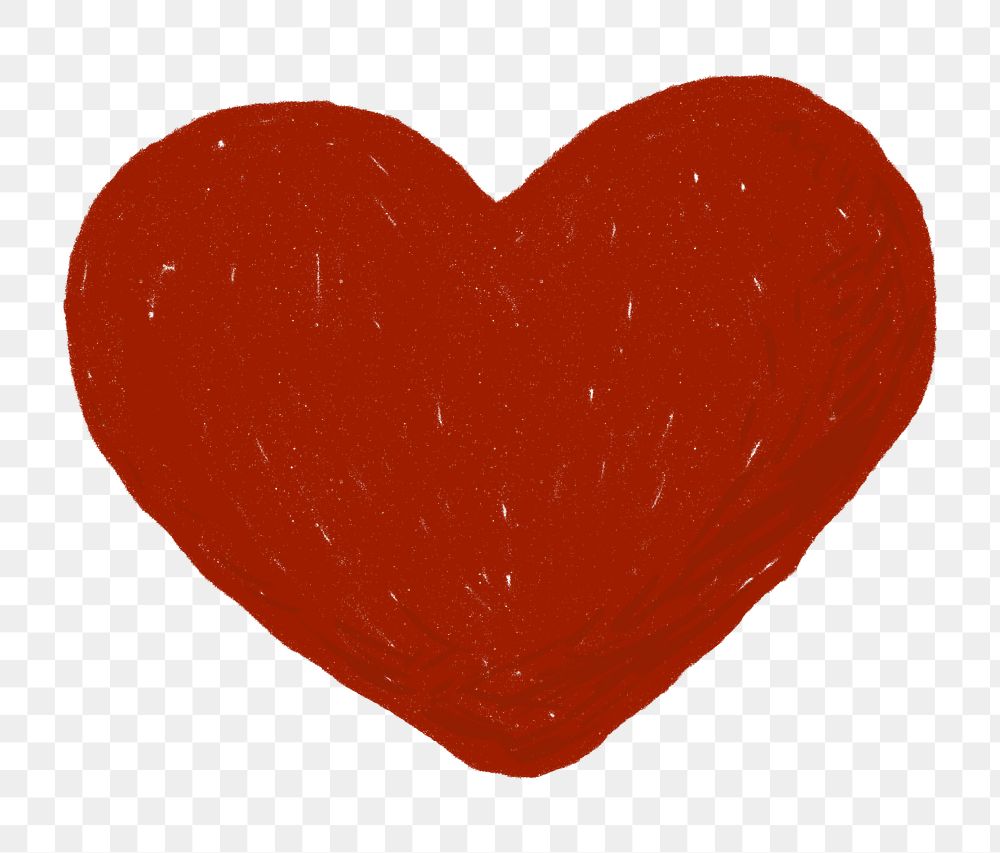 Hand drawn heart element png cute sticker