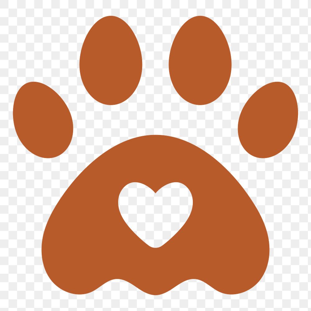 Paw logo PNG design, animal | Premium PNG Sticker - rawpixel