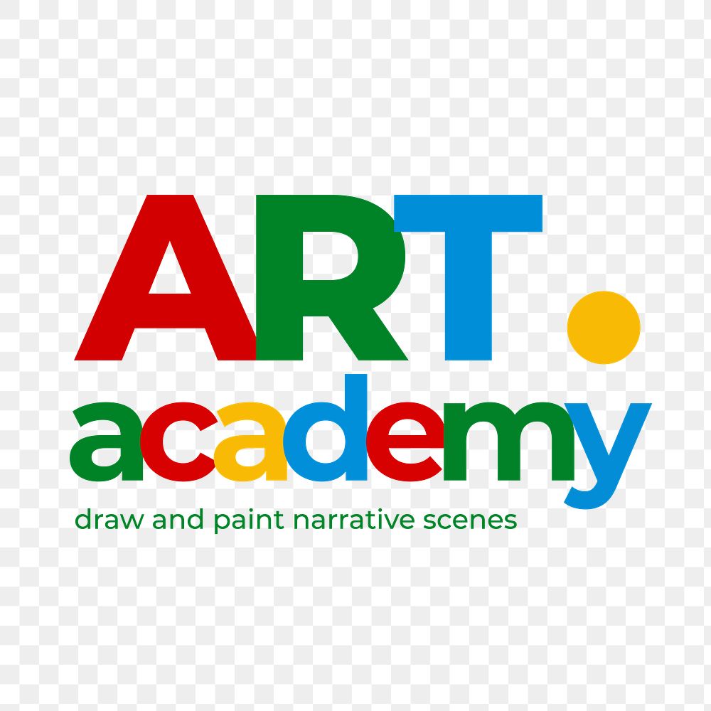 Logo PNG abstract design, art academy business