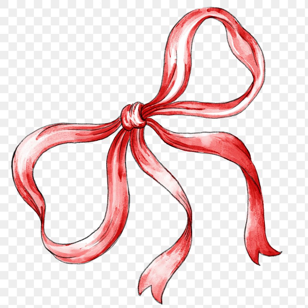 Christmas ribbon png bow design element