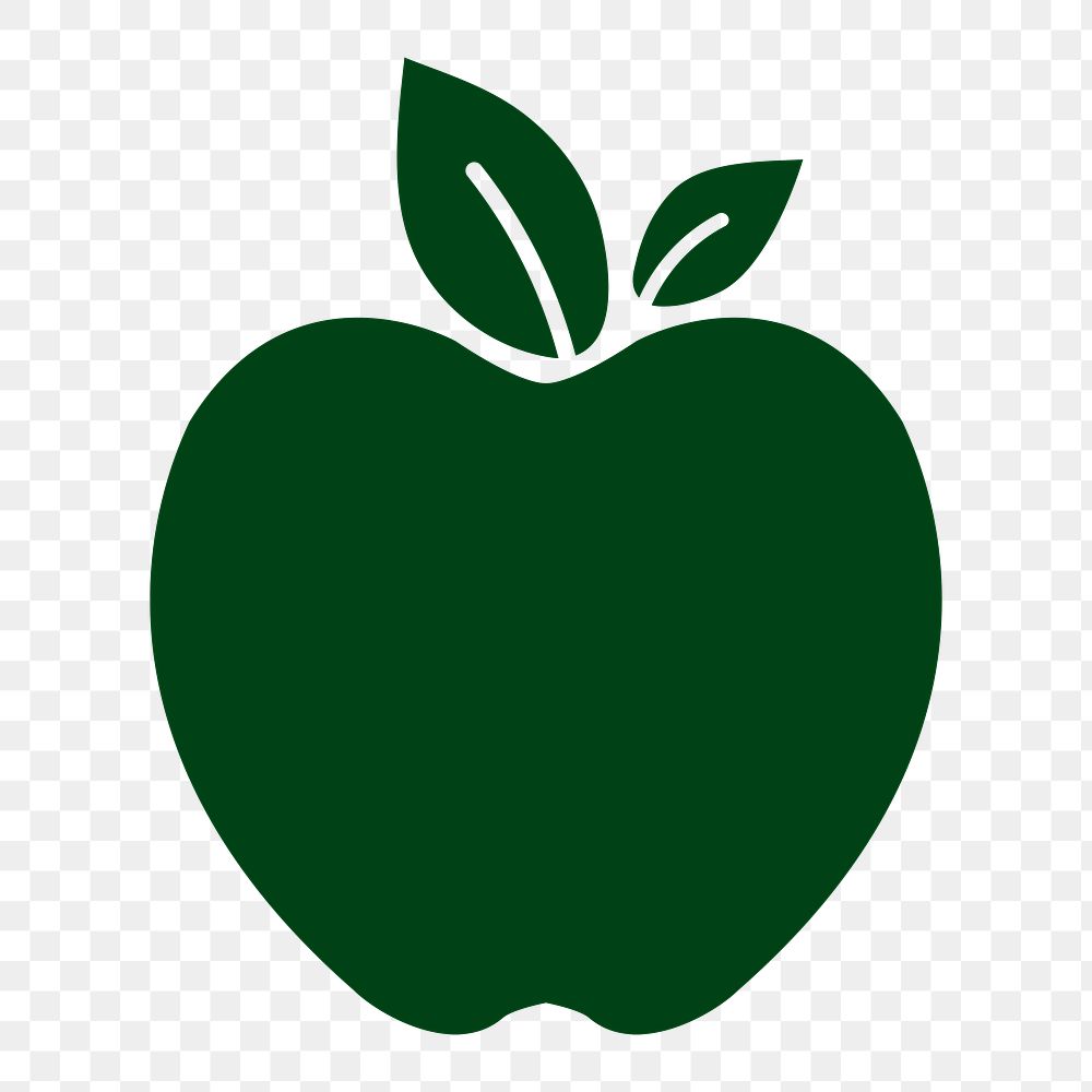 Apple png organic badge sticker  for products packaging