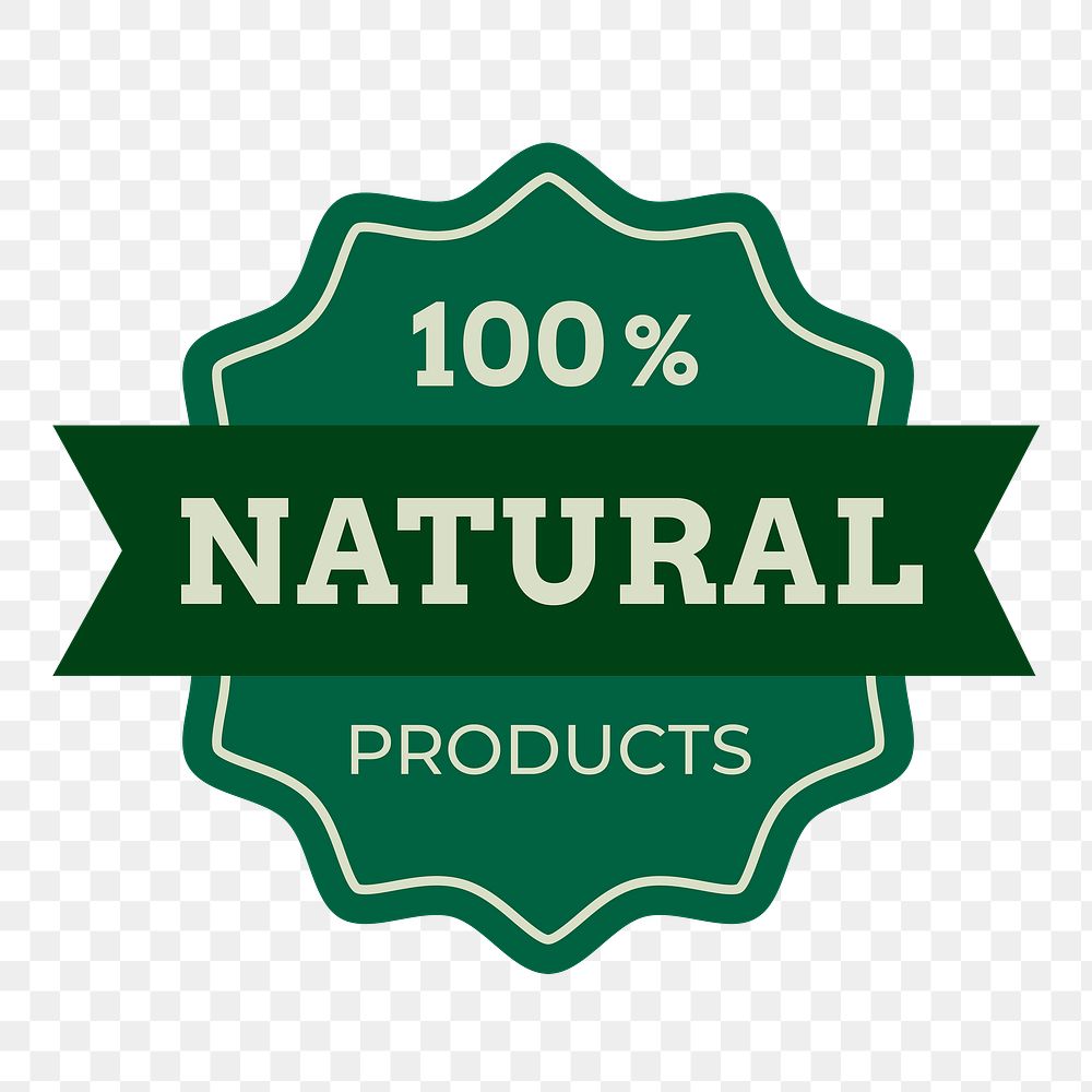 Png natural product business logo food packaging sticker