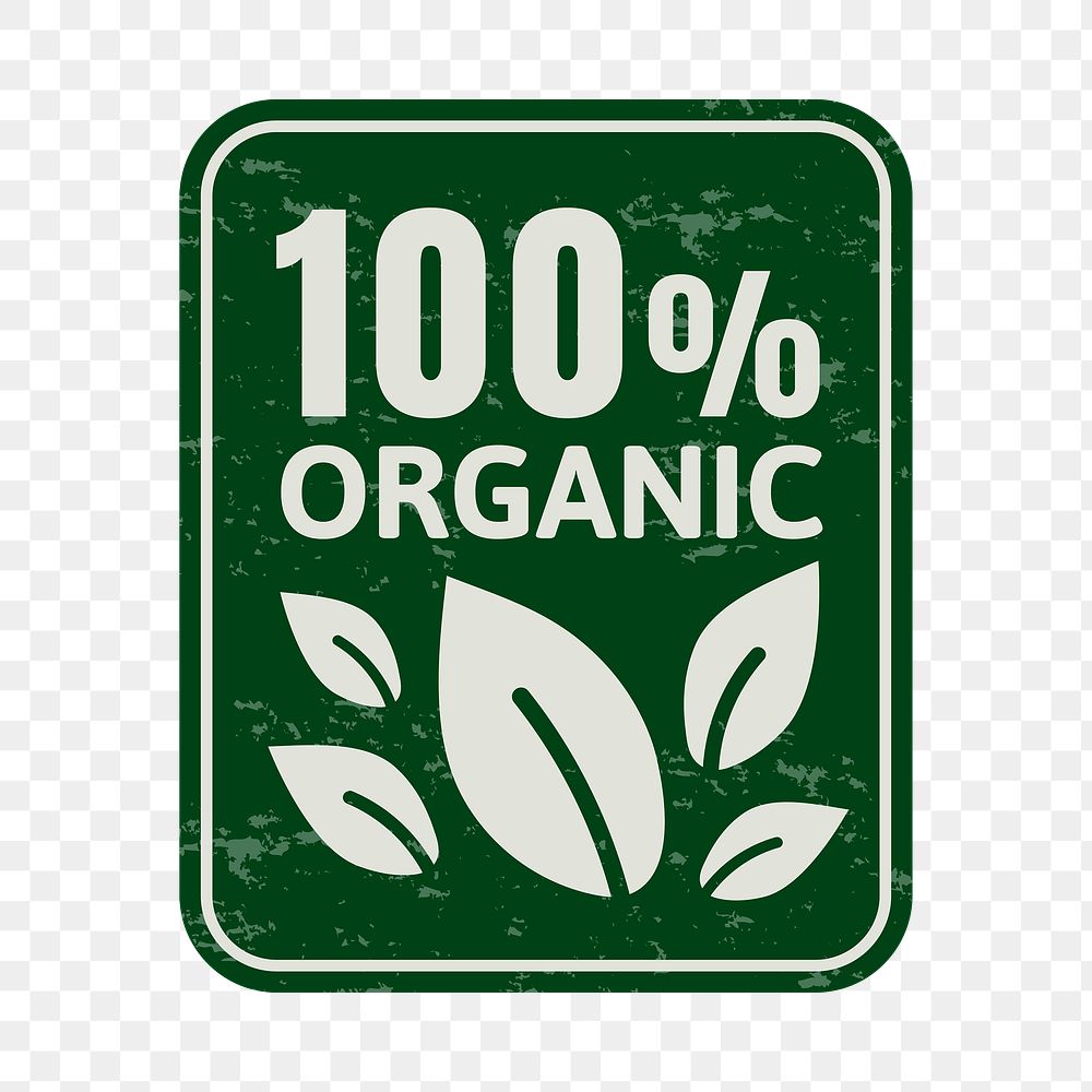 Png 100% natural badge sticker for food marketing campaign