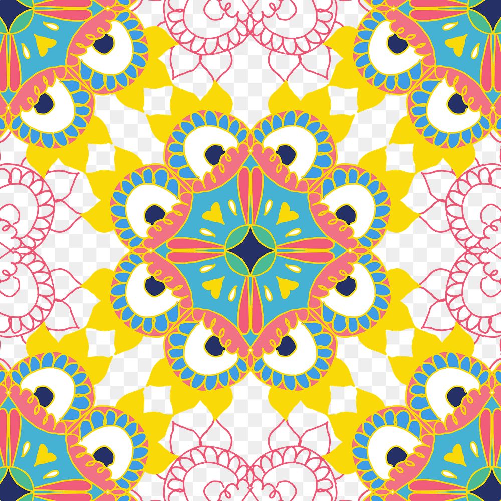 Png Indian mandala png pattern transparent background