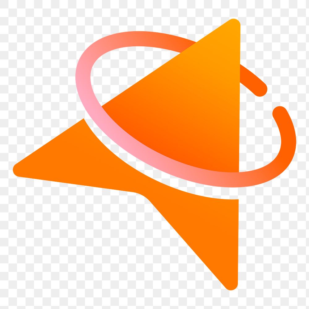 Business logo png modern orange badge icon design