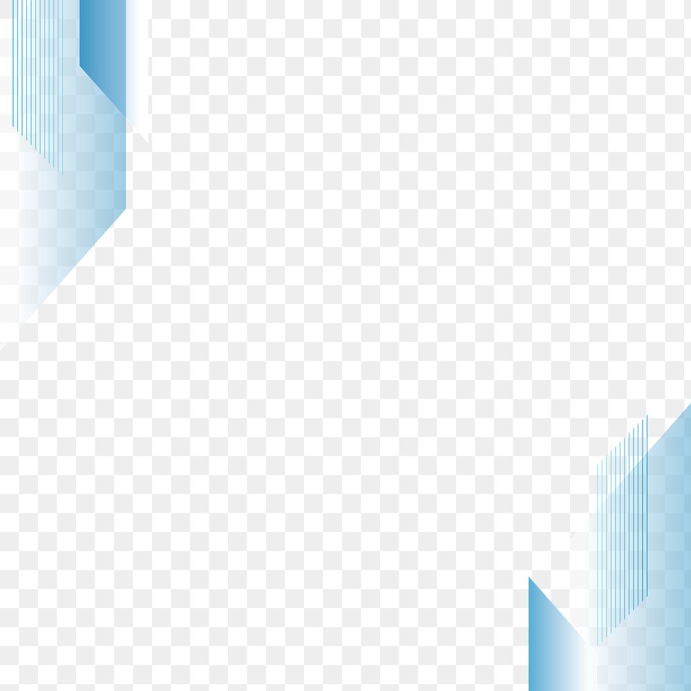 Blue gradient frame transparent background | Free PNG - rawpixel