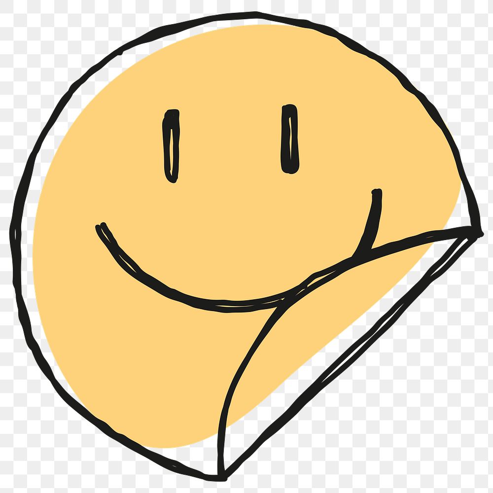 Yellow smiling face symbol transparent png clipart